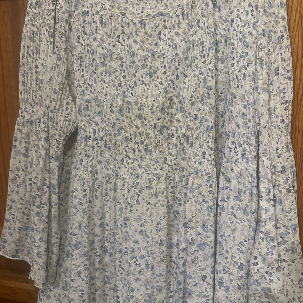 Floral and Ivy Top Bohemian Flowered XL
